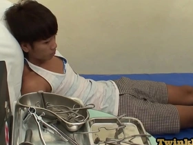 Small Asian boy gets anal sex from doctor in his ambulance.