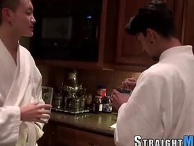 Straight Asian man gets hardcore gay sex with a big cock lover