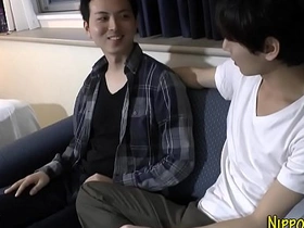 Gay Asian teens self-pleasure journey with finger play