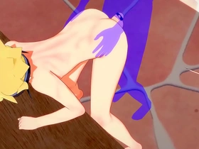 Sissy crossdress Boruto gets a rough anal fuck in this gay anime porn.