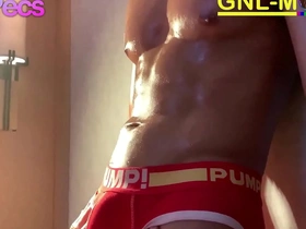 Nipple licking and edging with a hot Asian hunk