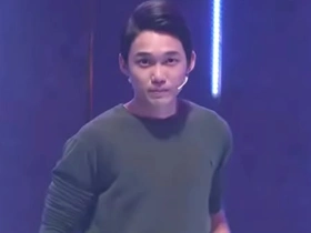 Young Asian man in gay porn video is handsome.