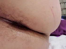 Solo pleasure in a hotel room