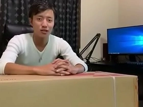 Gay Japanese boy enjoying tubasa