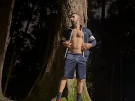 A steamy outdoor showcase of a Latino hunk's assets in Brazil