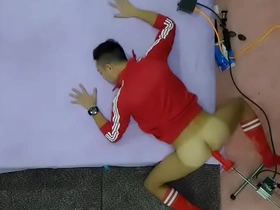 Enjoy the show with this gay buttmachine fun video