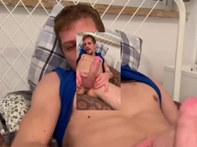 FilipeTugaXXL's solo show of big gay amateur masturbation and blowjob