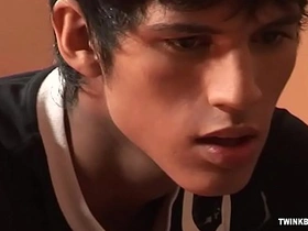 Young Latin twinks have fun with big cock sucking and fucking