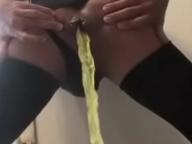 Asian boy's anal penetration by a giant hentai worm
