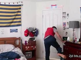 Gay vloggers explore fetish farting and peidando in their bedroom