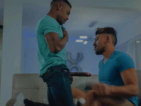 My roommate's massive black cock is too much for my tight hole