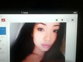 A solo performance in homage to an attractive Asian woman.