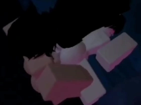 Playful catboy from Roblox gets penetrated by a big black cock
