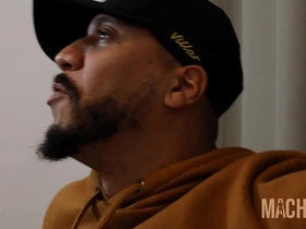 A woman confronts her cheating partner and engages in a wild orgy with a black man