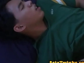 Pickedup Asian twink anal stuffed after giving blowjob