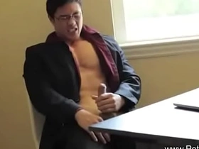 Asian glasses man