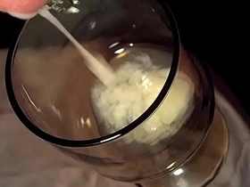 Asian twink multi cum in glass 3